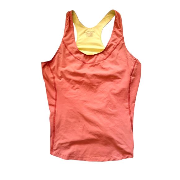 Arc'teryx Athletic Tank Top Women's Shelf Bra Large Terra Cotta Yellow - Picture 1 of 4